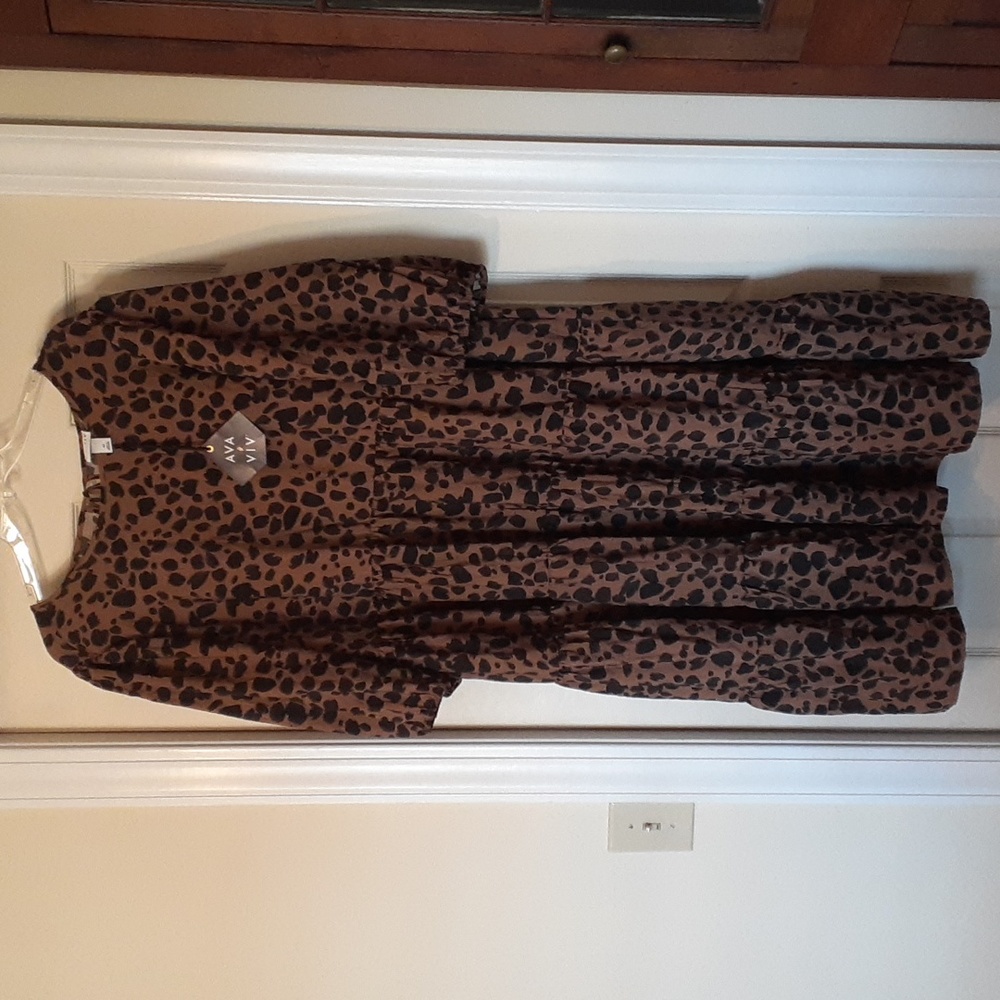 BNWT Gorgeous Leopard Print Ava & Viv Dress
